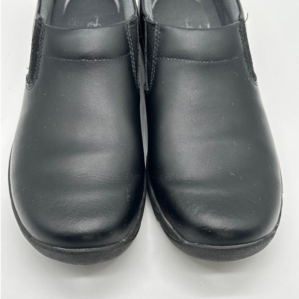 Dansko Ellie Black Leather Slip On Comfort Work Shoes Clogs Sz EU 37 US 6.5-7 - Picture 4 of 10